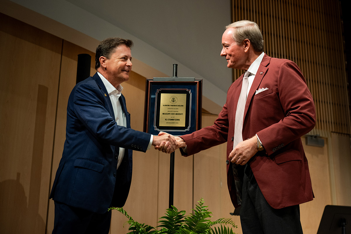 MSU celebrated its designation as an All-Steinway School in August with a concert, reception, and a handshake